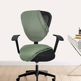 LAZI | 2 Piece Green Office Chair Cover set on livebetterindia.com